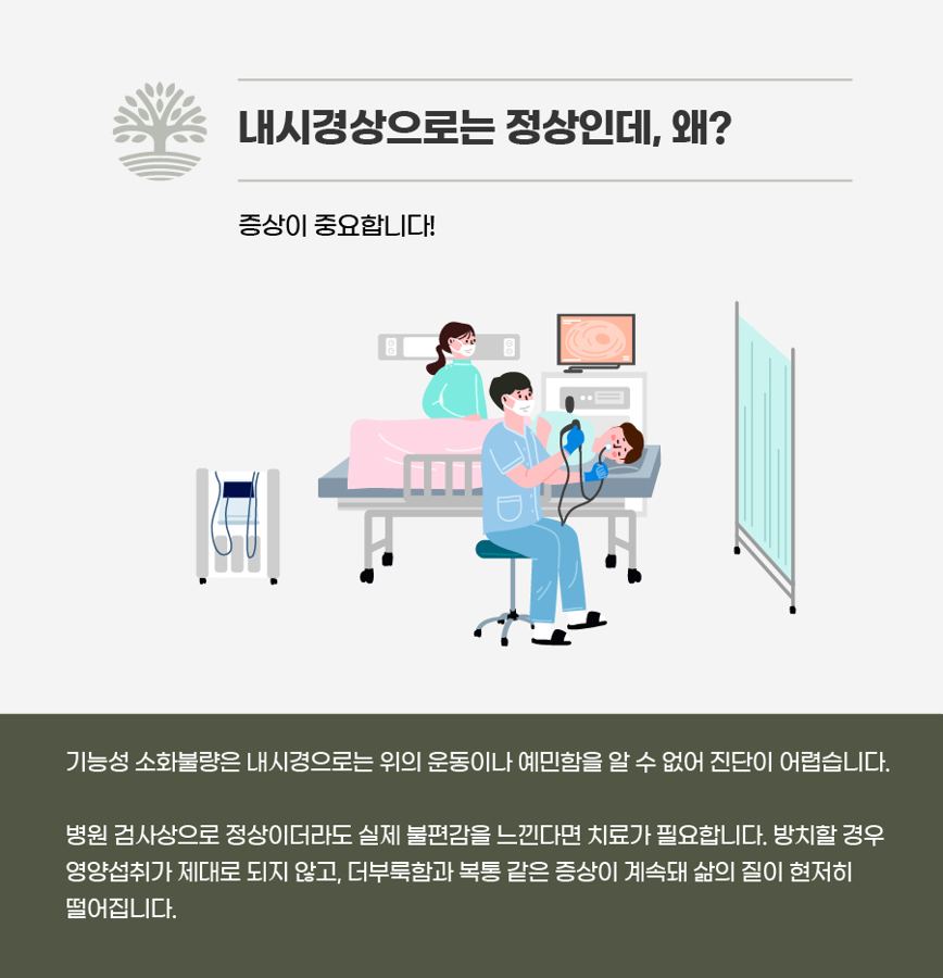 기능성 소화불량을 설명한 인포그래픽